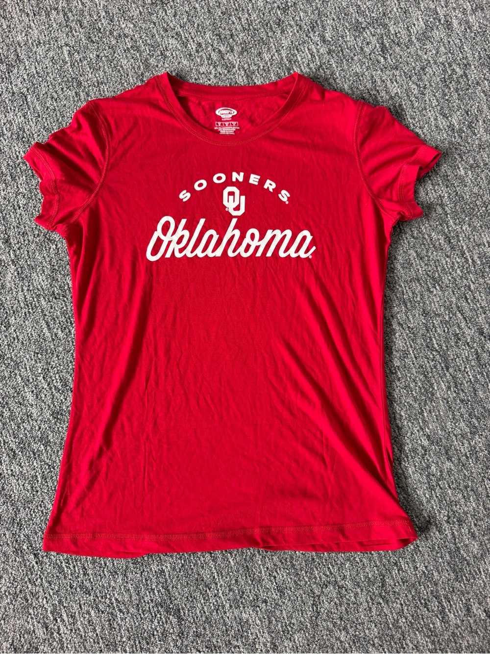Oklahoma Sooners Red Crewneck Women's T-Shirt